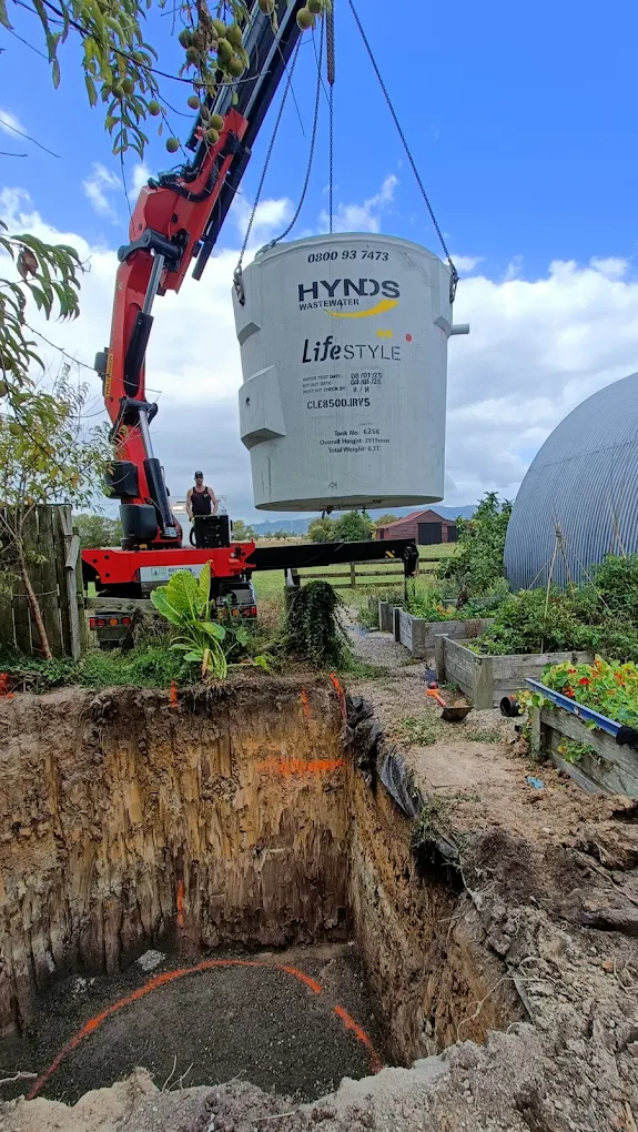 Earthbound Contracting — septic tank installation